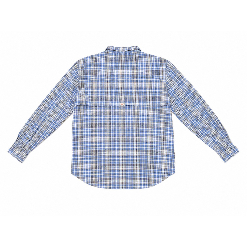 Vineyard Vines Harbor Shirt Men's Large Blue Plaid Performance Vented Fishing - Picture 3 of 6